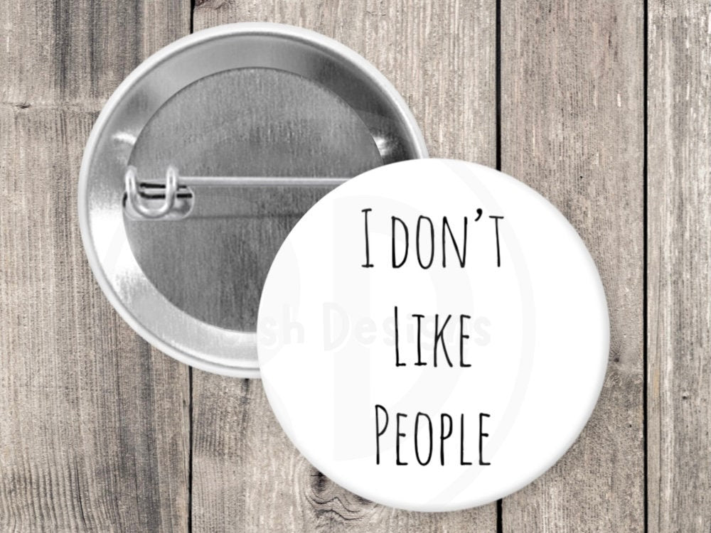 Introvert Pin - Funny Antisocial Backpack Gift