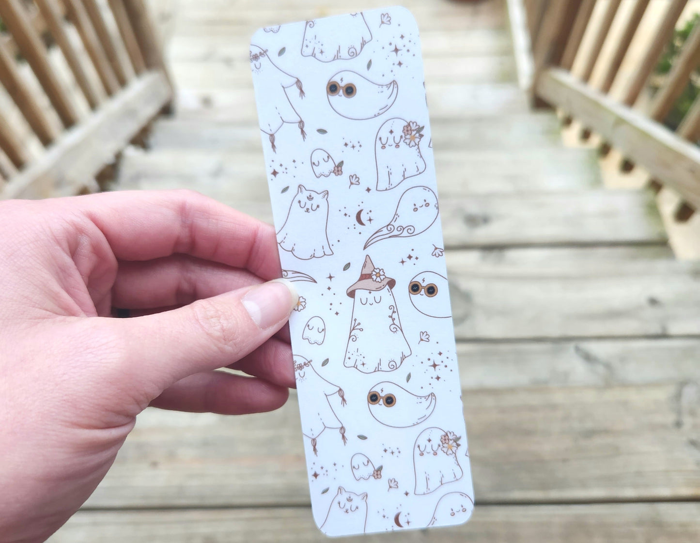 Retro Halloween Bookmark Cute Ghosts Book Lover Gift Reading Bookish Spooky Book Accessories Fall Bookmarks