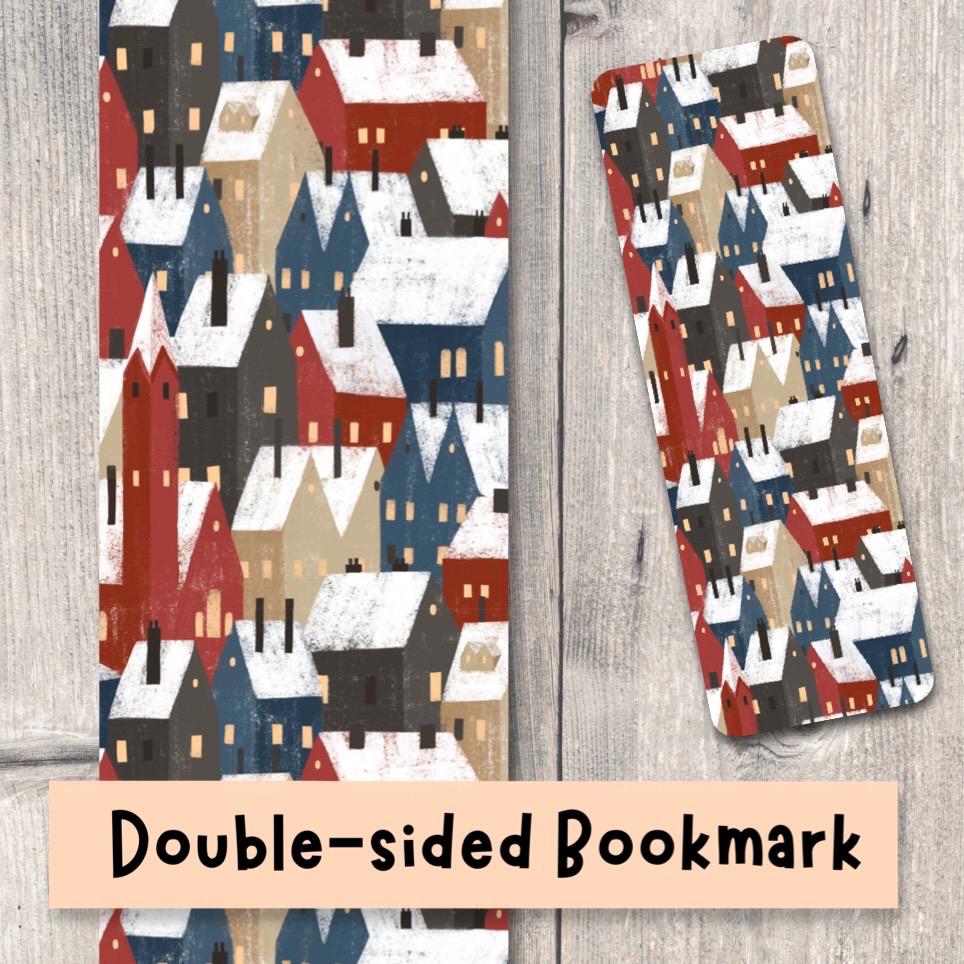 Cute Christmas bookmark, christmas trees, book lover gift, reading, bookish, winter bookmarks, holiday, stocking stuffer