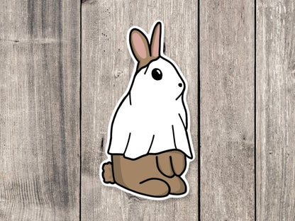 Halloween Ghost Bunny - Vinyl Sticker