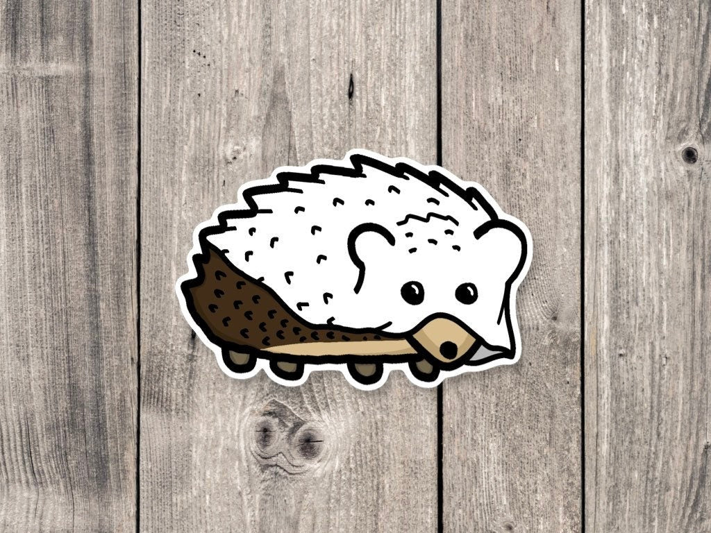 Halloween Ghost Hedgehog - Vinyl Sticker