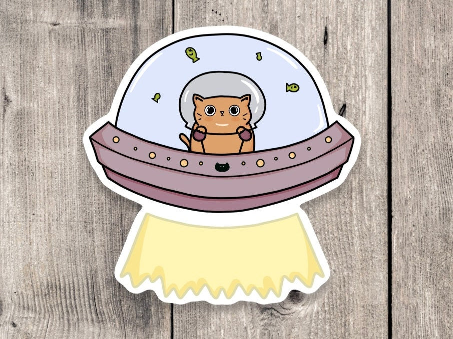 Space Cat - Vinyl Sticker
