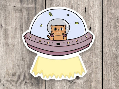 Space Cat - Vinyl Sticker