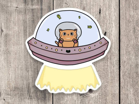Space Cat - Vinyl Sticker