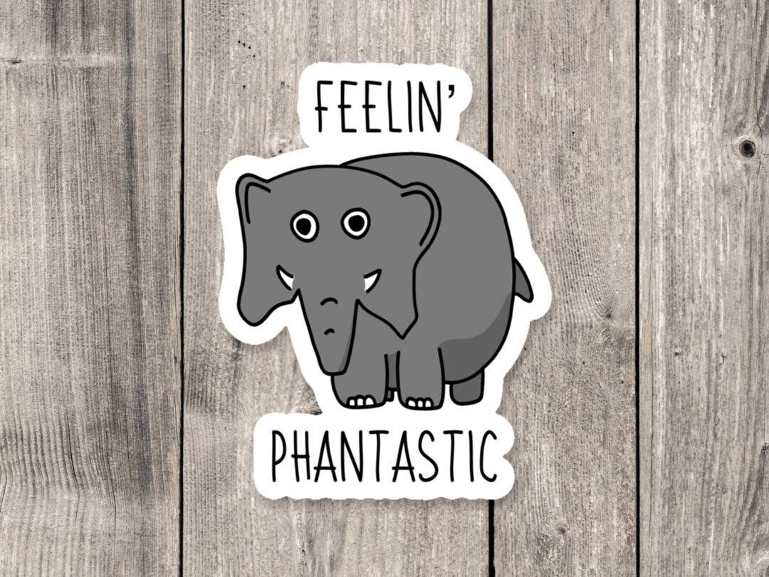Feeling 'Phantastic Elephant - Vinyl Sticker