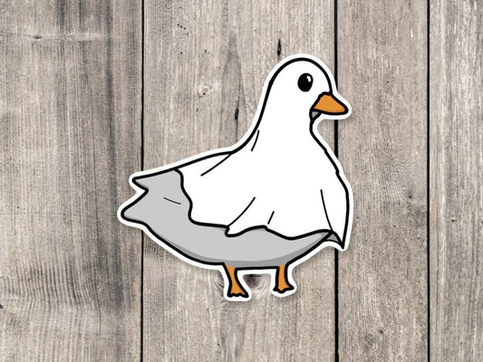 Halloween Ghost Duck - Vinyl Sticker