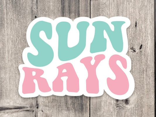 Sun Rays Summer Beach - Vinyl Sticker