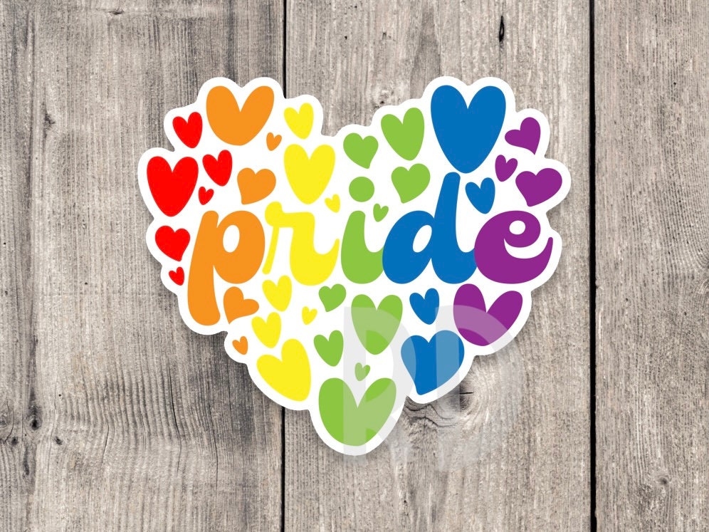 Pride sticker, lgbtq sticker, gay water bottle sticker, rainbow pride