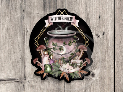 Witches brew, witchy stickers, goth, Halloween stickers, water bottle stickers, mystical laptop stickers, spooky gifts, cute witchcraft