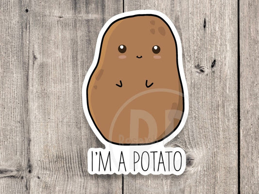 I'm a Potato Cute - Vinyl Sticker
