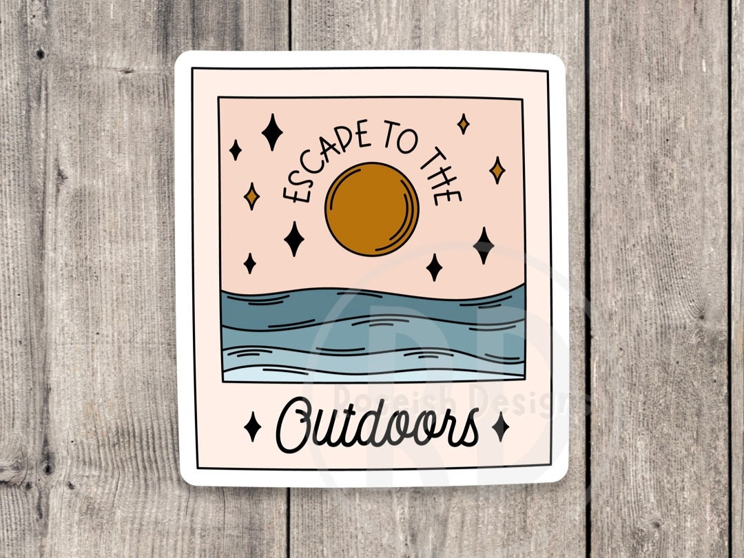 Escape to the Outdoors Adventure - Vinyl Sticker