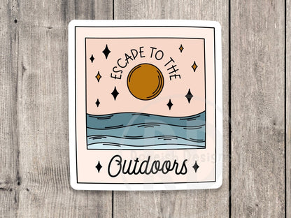 Escape to the Outdoors Adventure - Vinyl Sticker