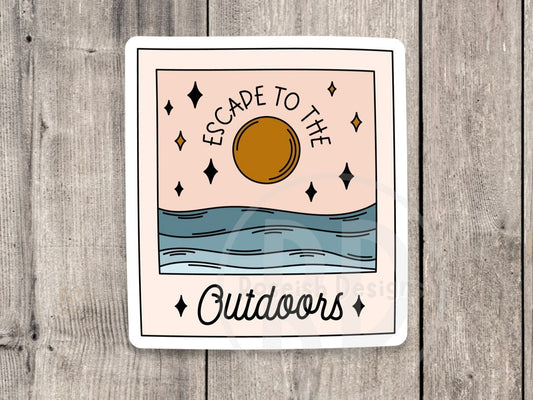 Escape to the Outdoors Adventure - Vinyl Sticker