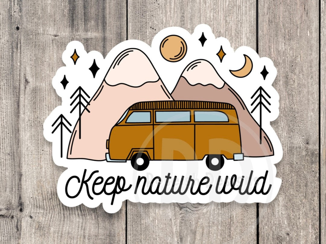 Keep Nature Wild Adventure - Vinyl Sticker