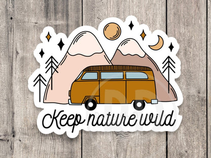 Keep Nature Wild Adventure - Vinyl Sticker