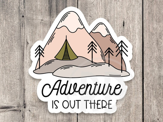 Adventure is out there Sticker