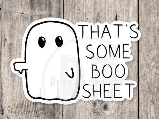 Funny Ghost sticker, Halloween stickers, spooky season, boo sheet, funny Halloween quotes, cute ghost, punny stickers, water bottle stickers
