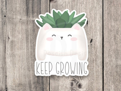 Keep Growing Succulent - Vinyl Sticker