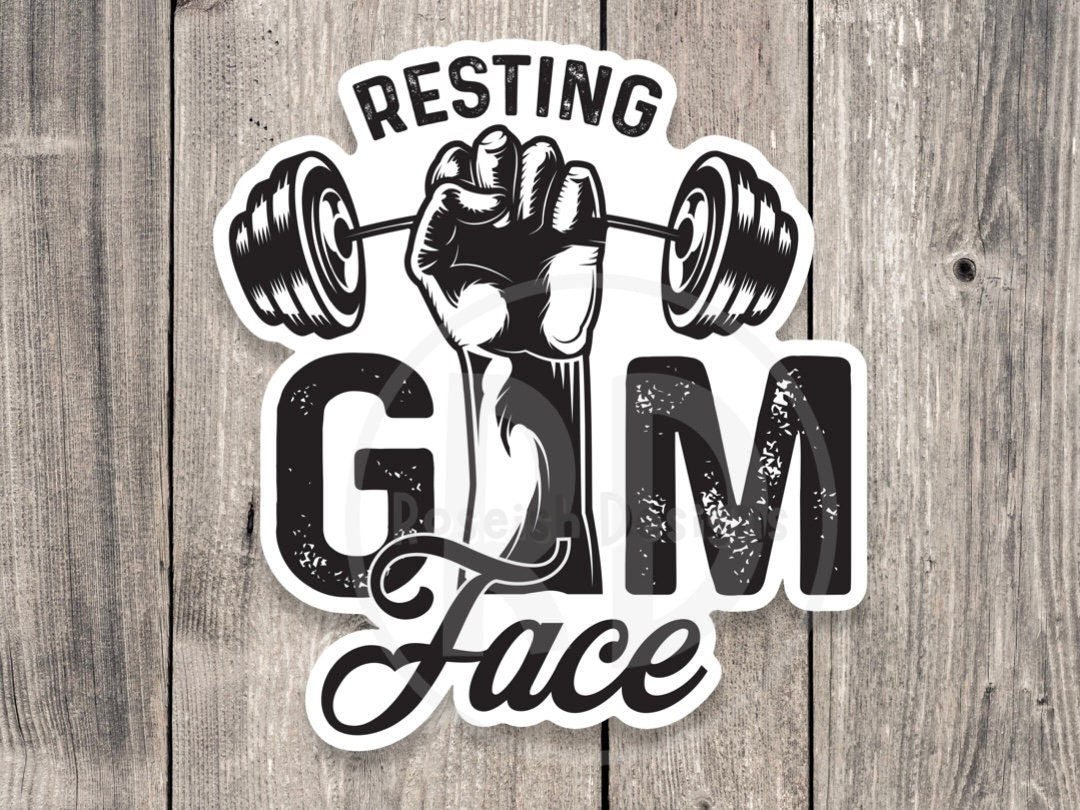 Resting Gym Face Gym - Vinyl Sticker