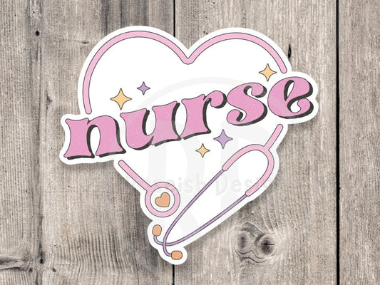 Nurse sticker, water bottle sticker, nursing student, nurse gift, medical sticker, healthcare, laptop sticker