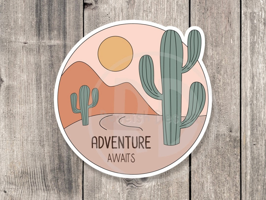 Adventure Awaits - Vinyl Sticker