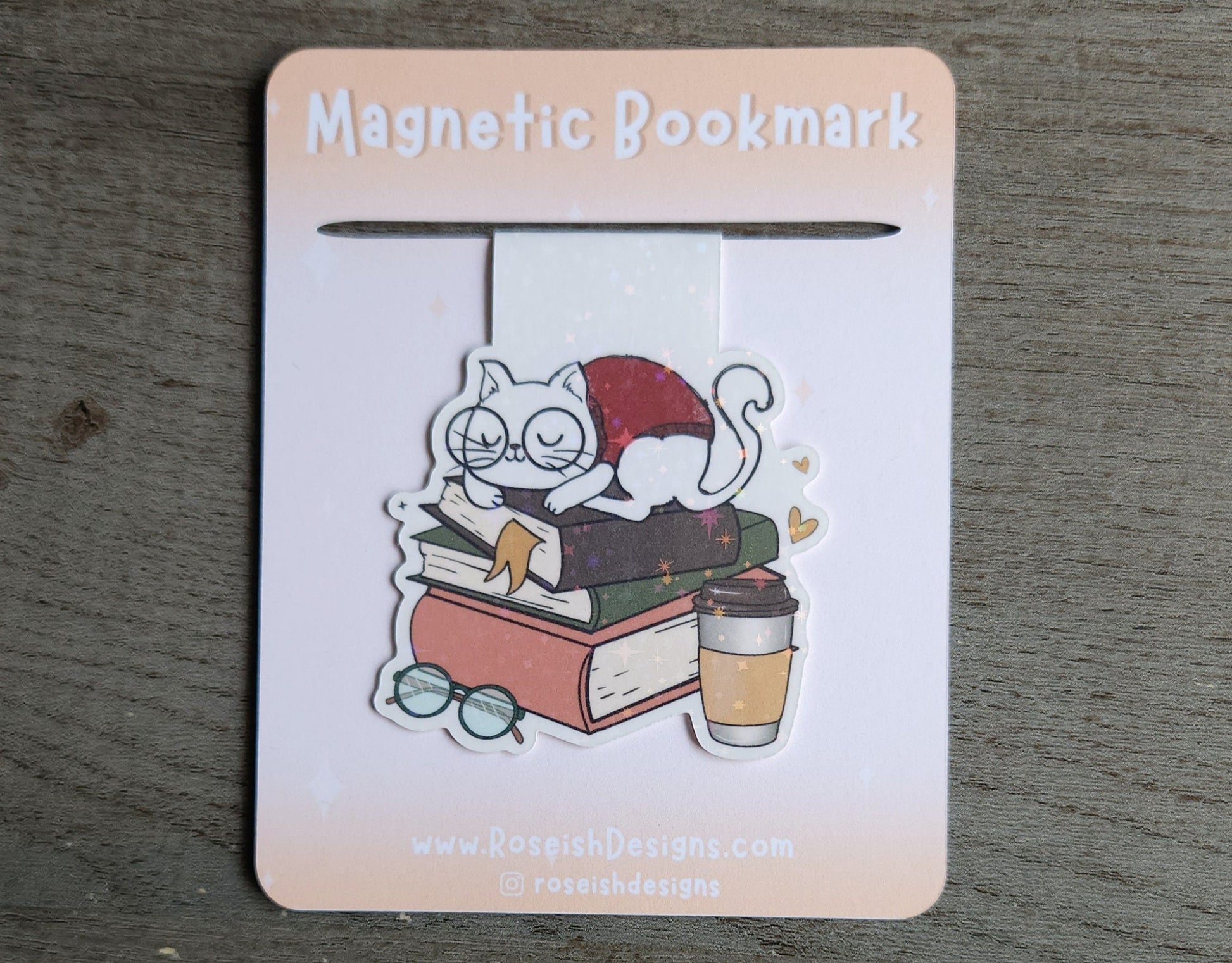 Cats and books magnetic bookmark, book lover gift, reading, bookish, cute cat bookmark magnet, book accessories