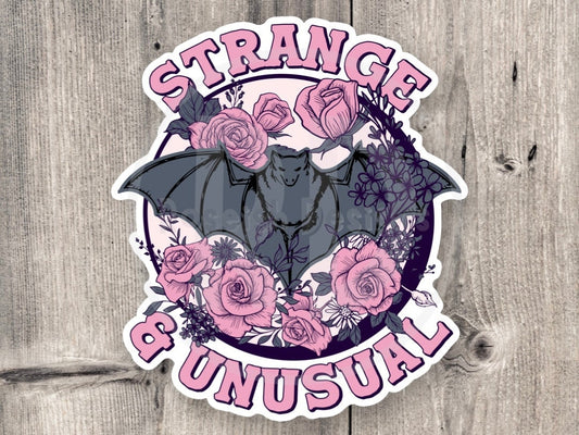 Strange and Unusual Goth Halloween - Vinyl Sticker