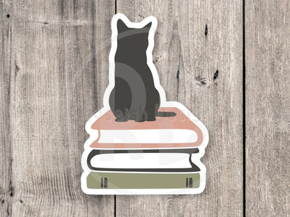 Cat and Book Lover - Vinyl Sticker