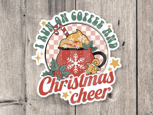 Funny Christmas Sticker, stocking stuffer, adult humor, water bottle sticker, small gifts, laptop sticker, coffee lover