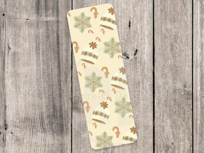 Cute Christmas Bookmark Christmas Trees Book Lover Gift Reading Bookish Winter Bookmarks Stocking Stuffer Neutral Snowflakes