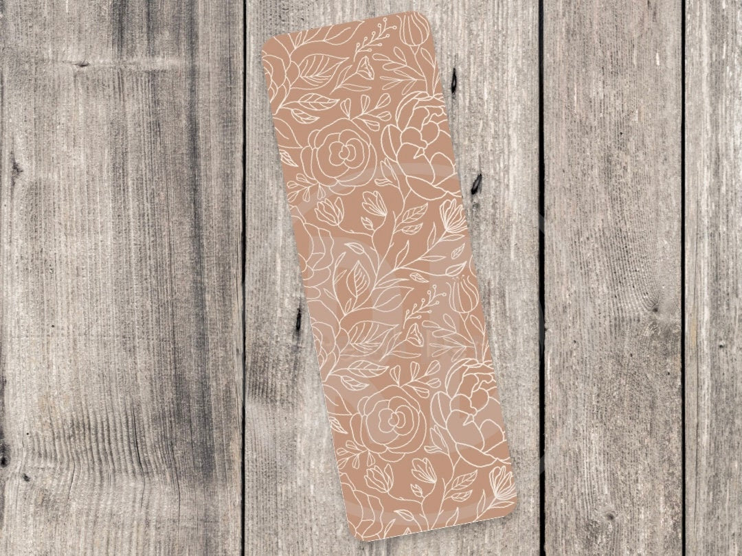 Floral bookmark, wildflowers, book lover gift, bookish stocking stuffer, neutral, bookworm, vintage