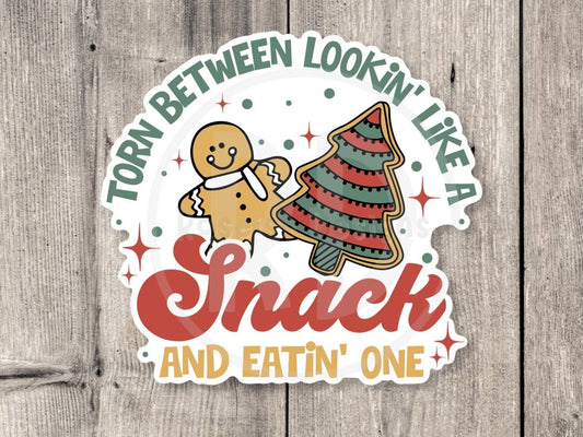 Funny Christmas Sticker, stocking stuffer, adult humor, water bottle sticker, small gifts, laptop sticker