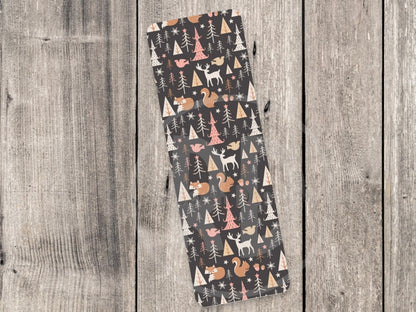 Cute Christmas bookmark, christmas trees, book lover gift, reading, bookish, winter bookmarks, cute winter animals