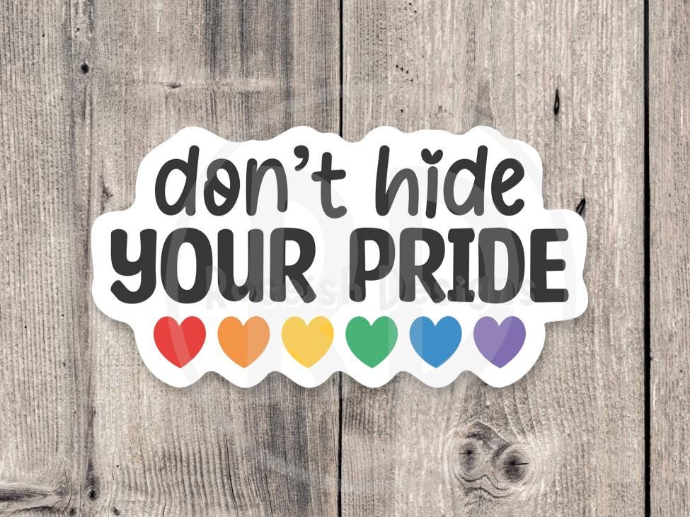 Don't Hide Your Pride - Vinyl Sticker