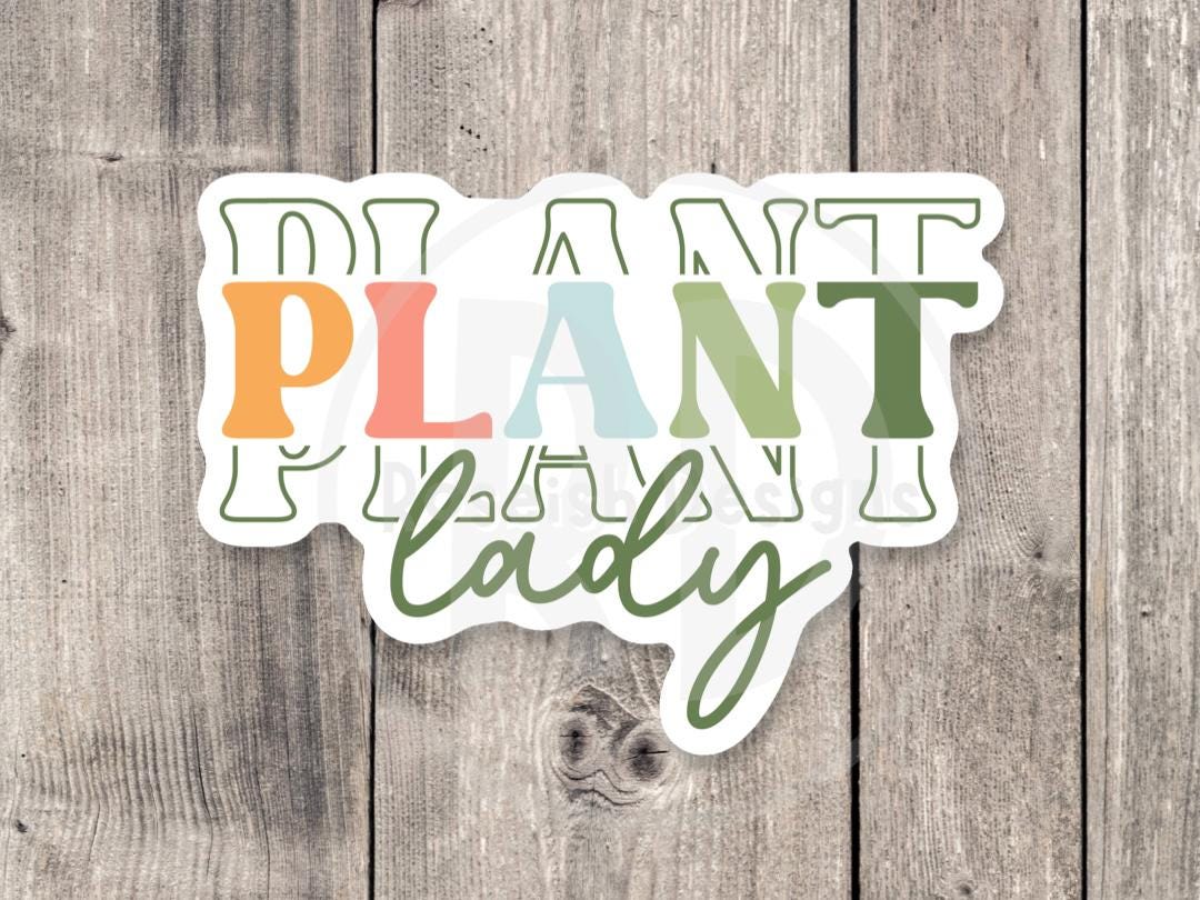 Plant Lady Cute - Vinyl Sticker