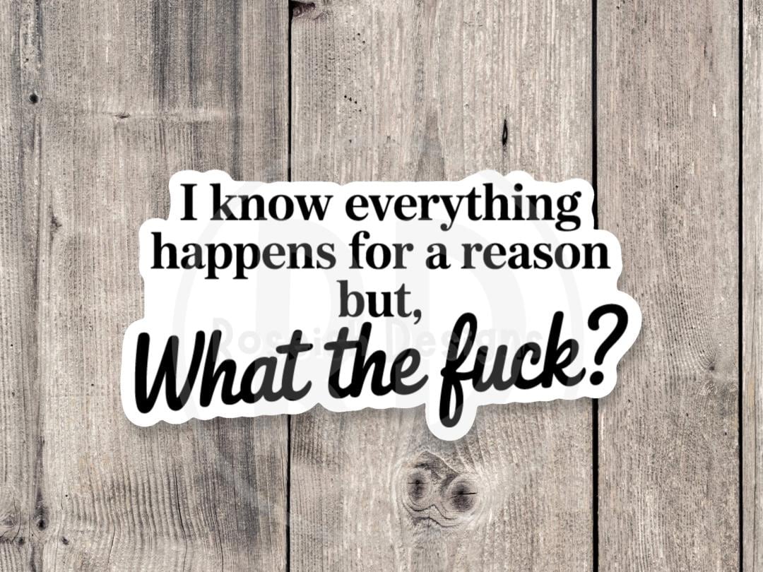 Sassy Mental Health Water Bottle Sticker: Snarky Quote Laptop Sticker