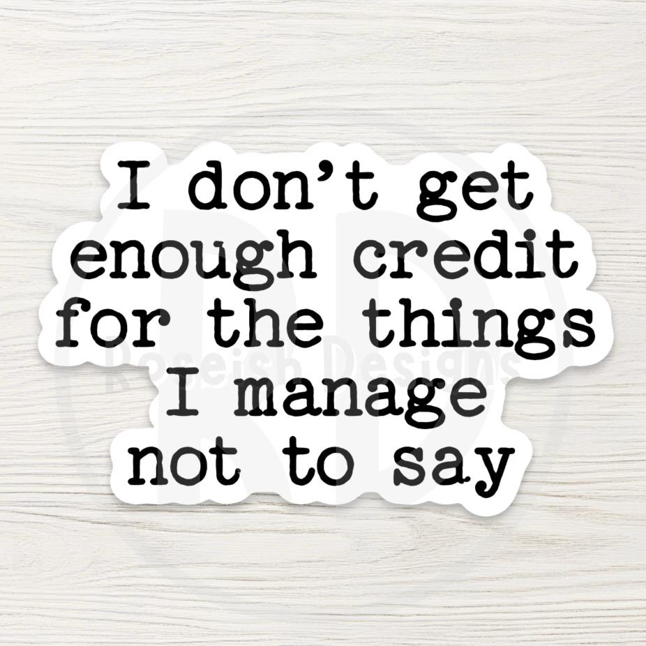 Sarcastic Vinyl Water Bottle Sticker, Gift for Mom, Funny Office Sticker, Snarky Laptop Decal